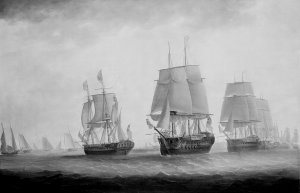 1280px-George_III_in_HMS_Southampton_reviewing_the_fleet_off_Plymouth,_18_August_1789_RMG_B6883.jpg