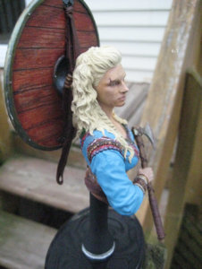 Nuts Planet 1/10 The Viking Age Shield maiden Resin Bust Model Kit #NP-B013